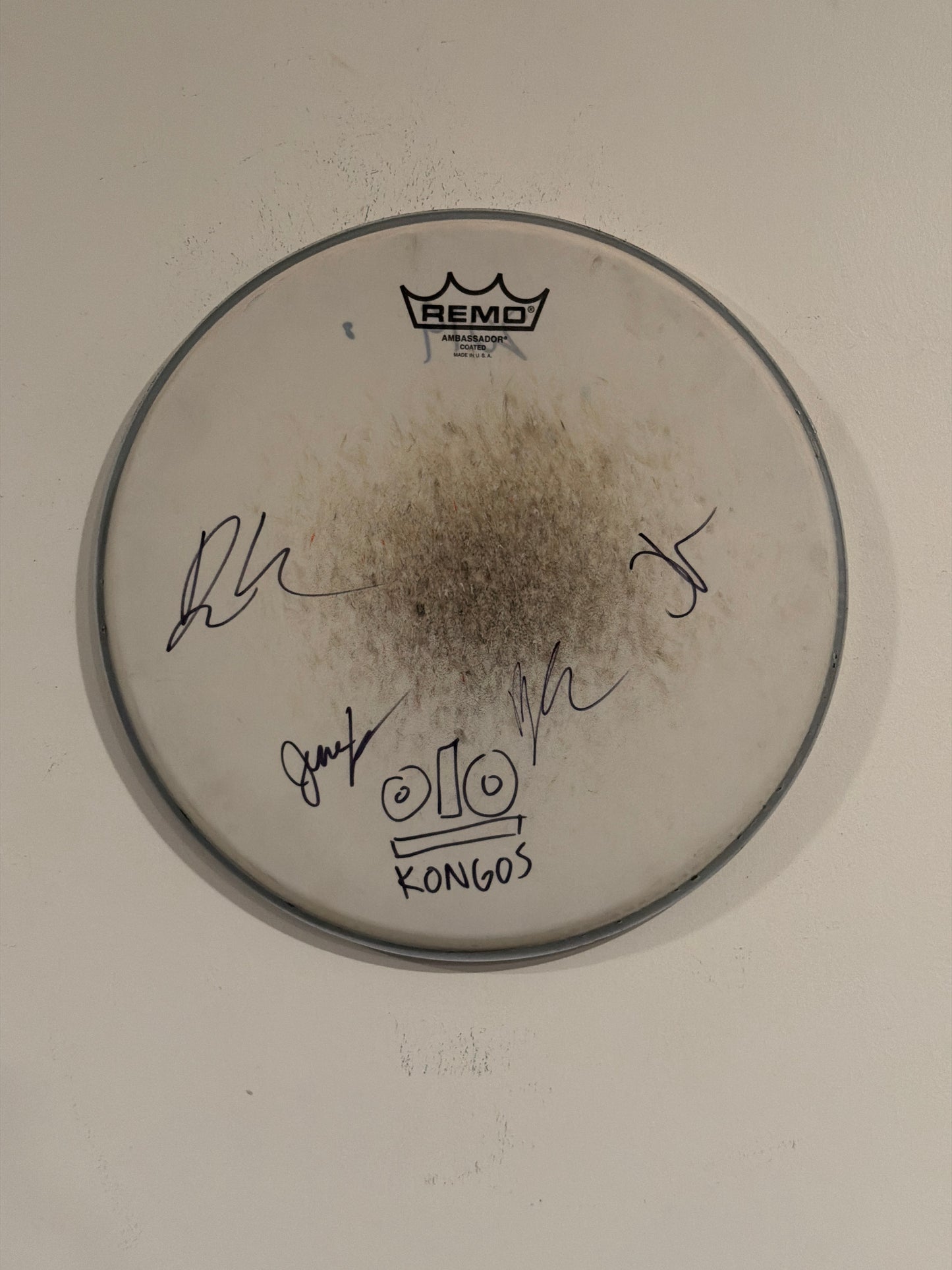 #8 - 12” Signed Drum Head White