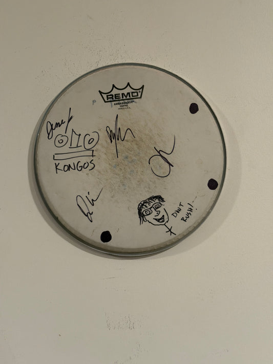 #9 - 10” Signed Drum Head White