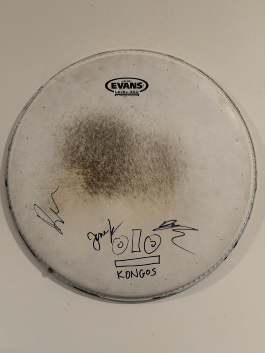 #2 - 14” Signed Drum Head White