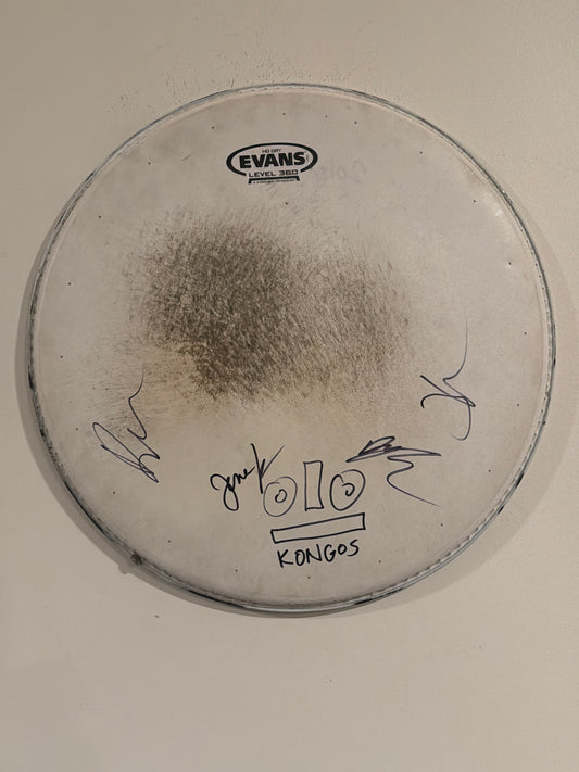 #1 - 14” Signed Drum Head White