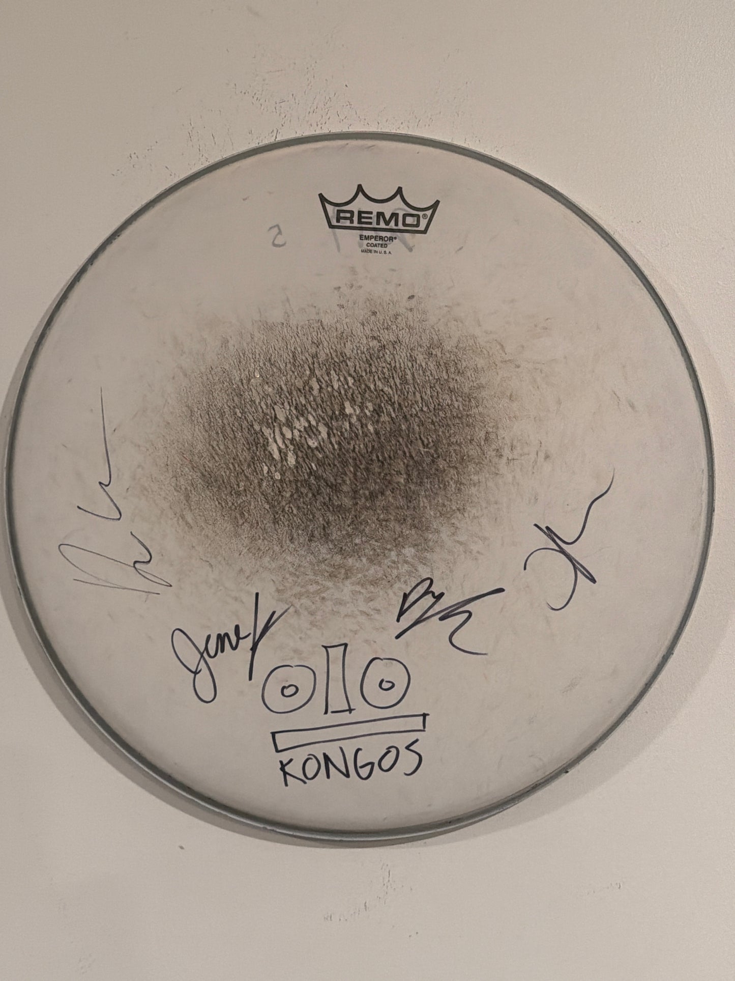 #5 - 14” Signed Drum Head White