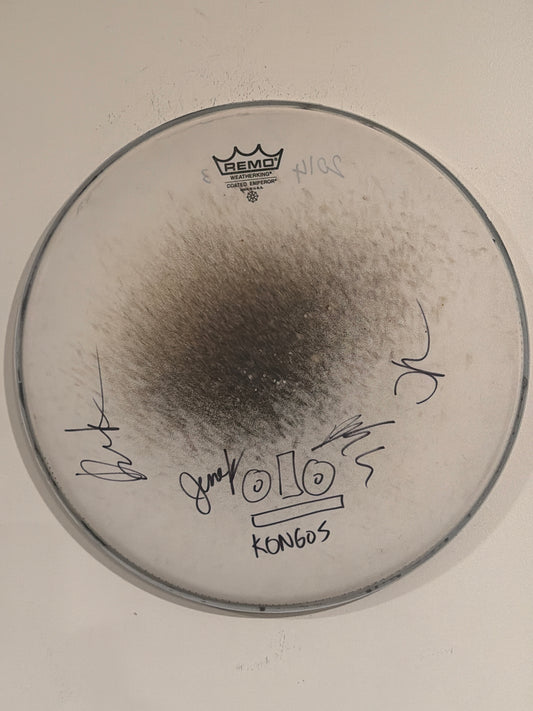 #3 - 14” Signed Drum Head White